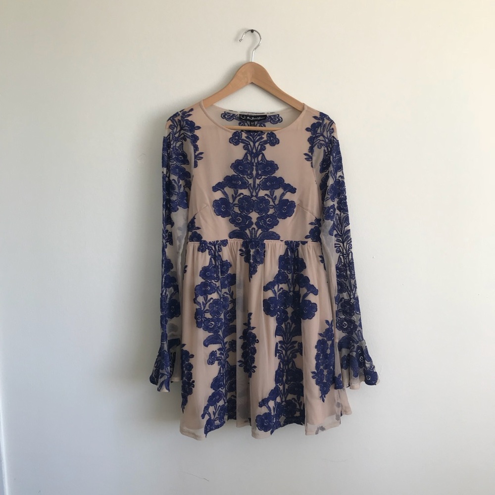 For Love and Lemons blue Temecula mini Dress M
